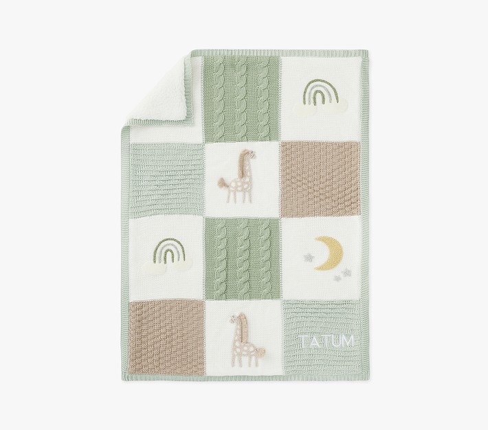 Giraffe print baby blanket sale