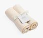 Two-Tone Organic Muslin Towel Set of 2