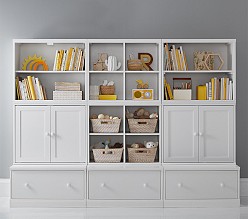 Cameron 3 x 3 Mixed Shelves Wall System with Cabinets