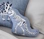 Glow-in-the-Dark Dino Bones Shaped Pillow