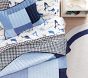 Handcrafted Denim Patchwork Quilt &amp; Shams