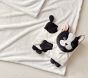 Pippa Frenchie Faux Fur Pillow &amp; Throw Blanket Set