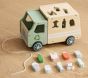 Wooden Recycling Truck Shape-Sorter Pull Toy