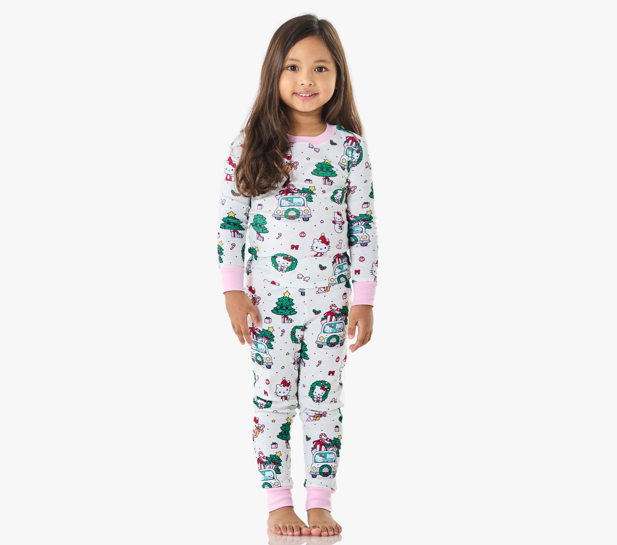 Alt image 1 for Hello Kitty® Christmas Organic Pajama Set