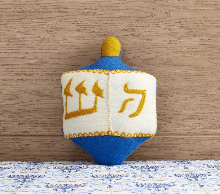 Rifle Paper Co. Hanukkah Dreidel Pillow