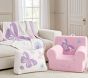 Butterfly Fuzzy Throw Blanket &amp; Wedge Pillow Set