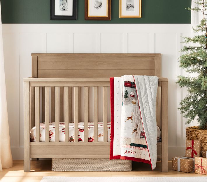 Heritage Santa Organic Crib Fitted Sheet