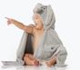 Faux Fur Elephant Baby Hooded Towel