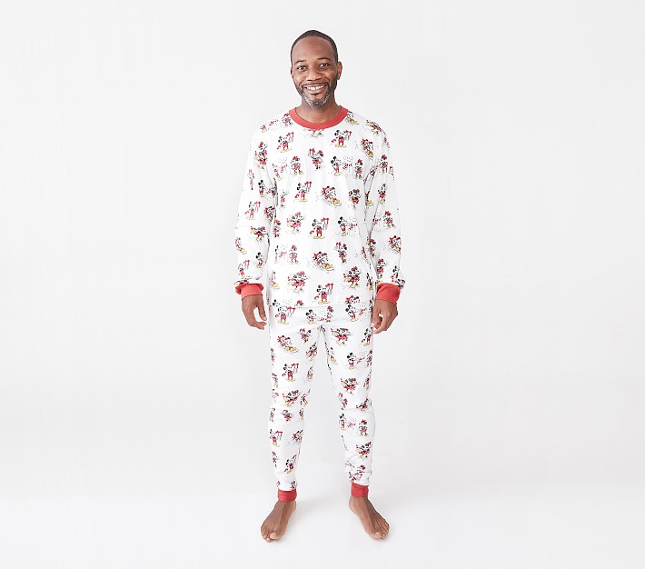 Adult Disney Mickey Mouse Holiday Organic Cotton Pajama Set