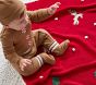 Heirloom Gingerbread Organic Cotton Baby Pajama &amp; Hat Set