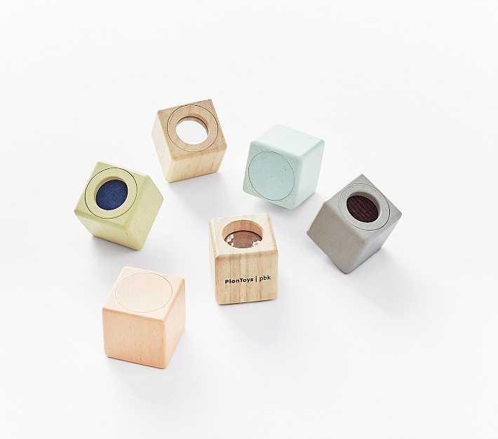 Plan Toys x pbk Watercolor Sensory Blocks Pottery Barn Kids