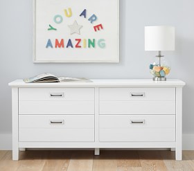 Emery Low Extra Wide Dresser Kids Bedroom Storage Pottery Barn Kids