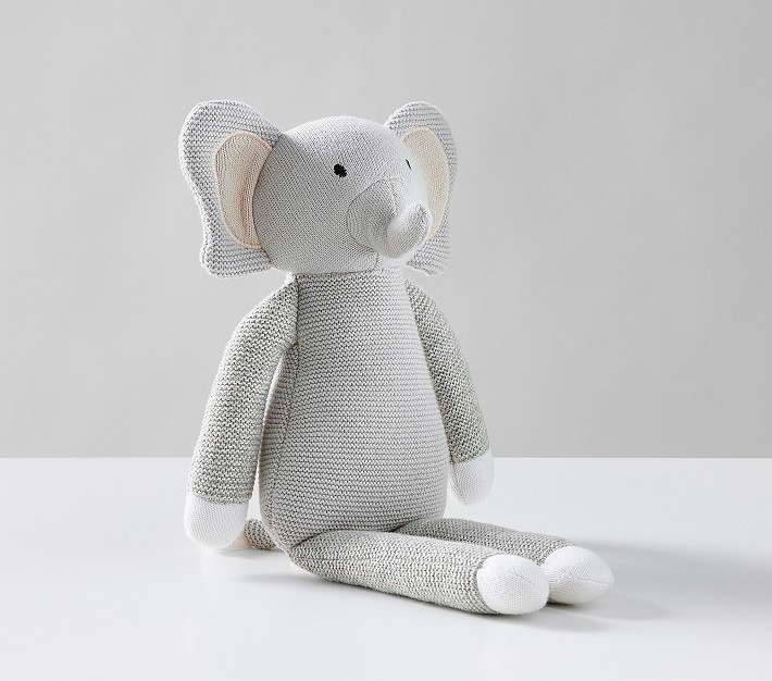 Organic Knit Plush Elephant