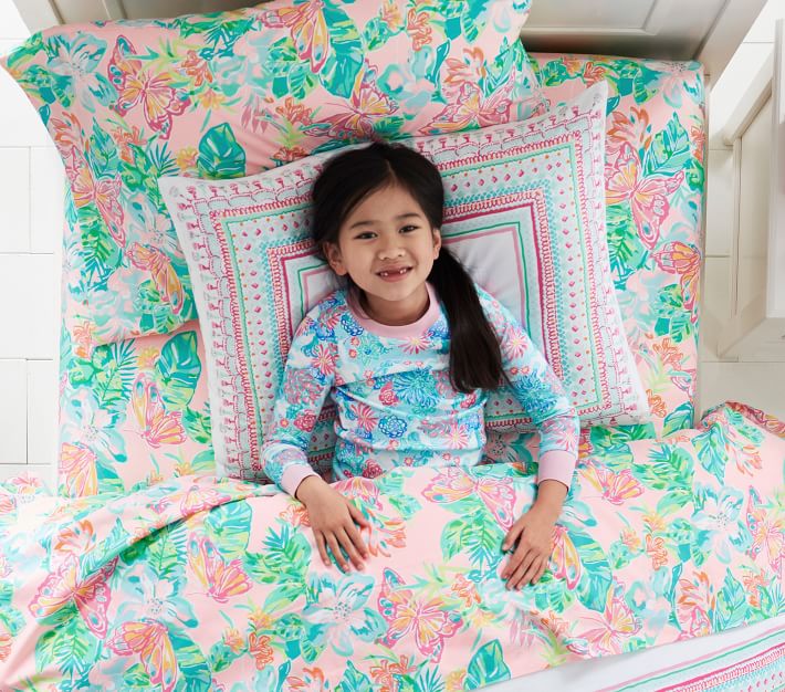 Lilly Pulitzer Orcid Border Duvet sale and Sham (Retail $269)