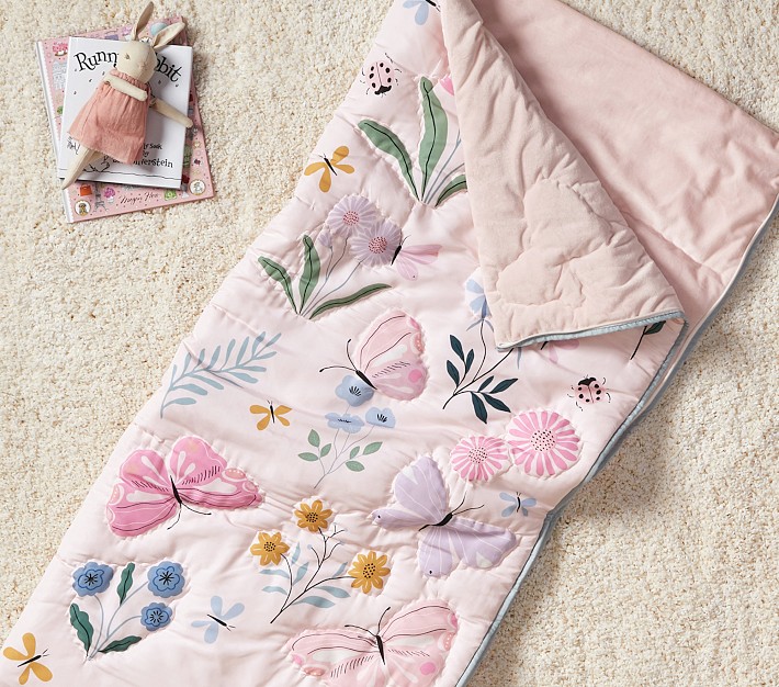 Wildflower Butterfly Sleeping Bag Pottery Barn Kids