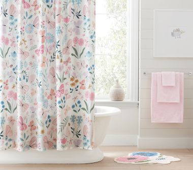 Pink Floral Bathroom