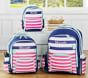 Fairfax Pink Striped Backpacks