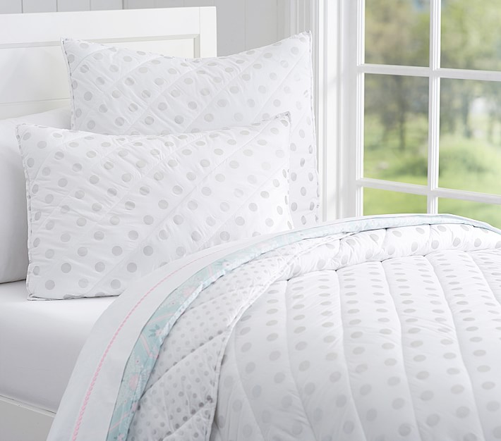 Silver Dot Quilt &amp; Shams