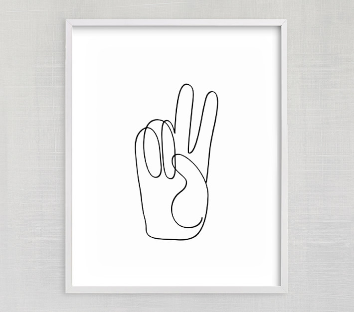 Chasing Paper Peace Sign Art