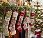 Red Candy Cane Classic Fair Isle Stocking