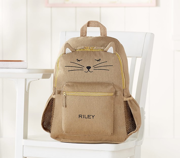 The Emily &#38; Meritt Metallic Gold Kitty Backpack