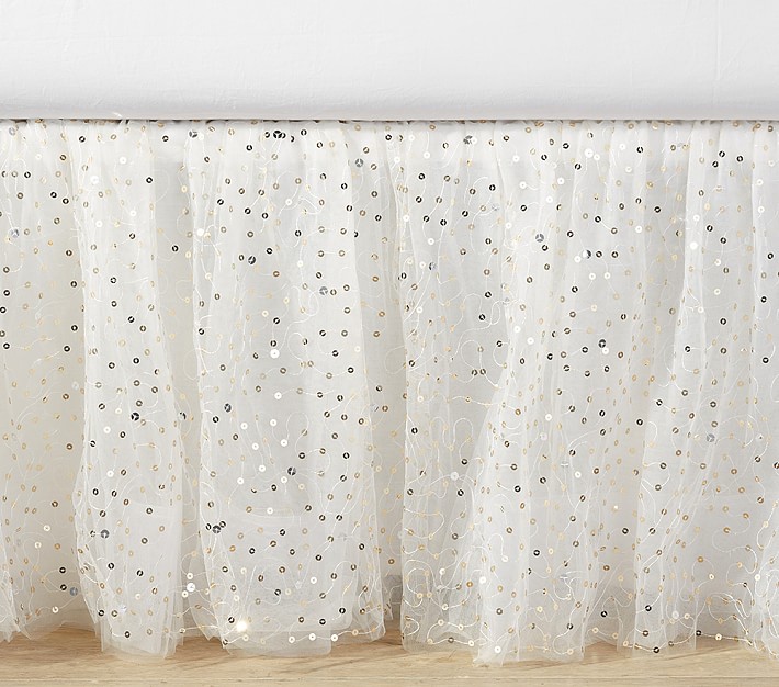 The Emily &#38; Meritt Sparkle Tulle Bed Skirt