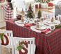 Red Plaid Holiday Tablecloth