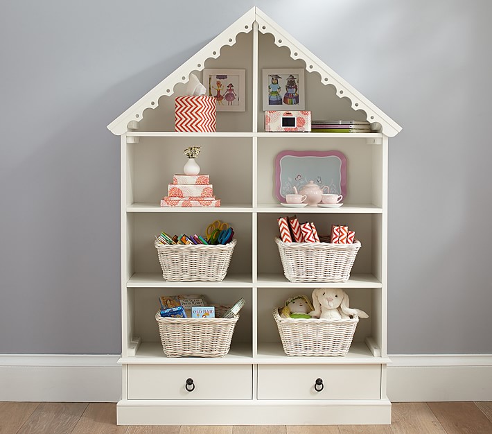 Pottery barn bookcase dollhouse on sale