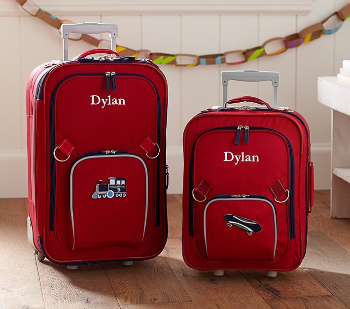 Fairfax Red&#47;Navy Luggage