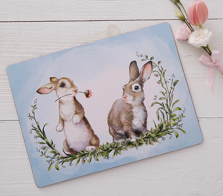 Monique Lhuillier Easter Bunny Placemat