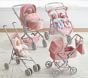 Pink Glitter Twins Jogging Doll Stroller