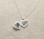 Silver Heart Locket Necklace