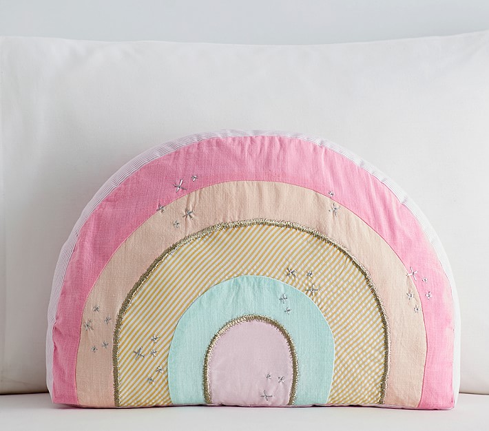 Rainbow decorative pillow sale