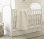 Winter White Medallion Crib Fitted Sheet