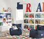 Navy Contrast Border Canvas Storage