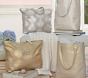 Silver Luxe Metallic Printed Diaper Bag