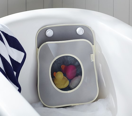 Gray Tubby Bath Toy Organizer | Bath Toys | Pottery Barn Kids