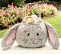 Gray Bunny Puffy Easter Bag