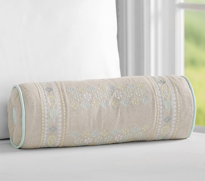 Ava Embroidered Bolster