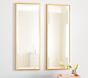 Gold Panel Mirror, Set of 2