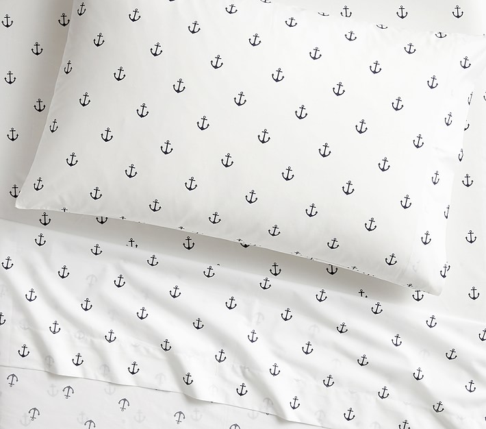 Anchor Organic Sheet Set &amp; Pillowcases