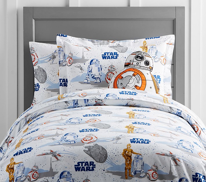 <em>Star Wars</em>&#8482; Droid&#8482; Flannel Duvet Cover & Shams