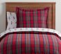 Flannel Cody Plaid Organic Duvet Cover &amp; Shams