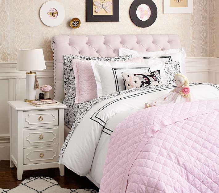 Chesterfield Upholstered Bed &#38; Headboard