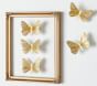 Gold Feather Butterflies Set