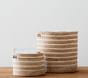 Ivory Stripe Raffia Storage