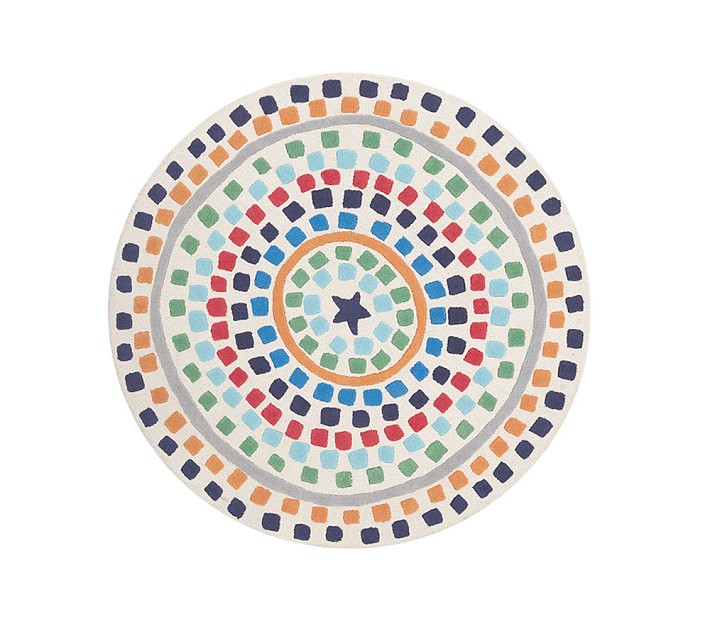 Star Dot Round Rug