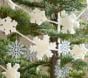 Felted Wool Snowflake Tree Garland