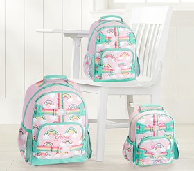 Pink Reflective Rainbow Kids Backpacks Pottery Barn Kids