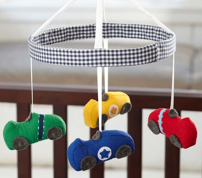 Race Car Crib Mobile Pottery Barn Kids